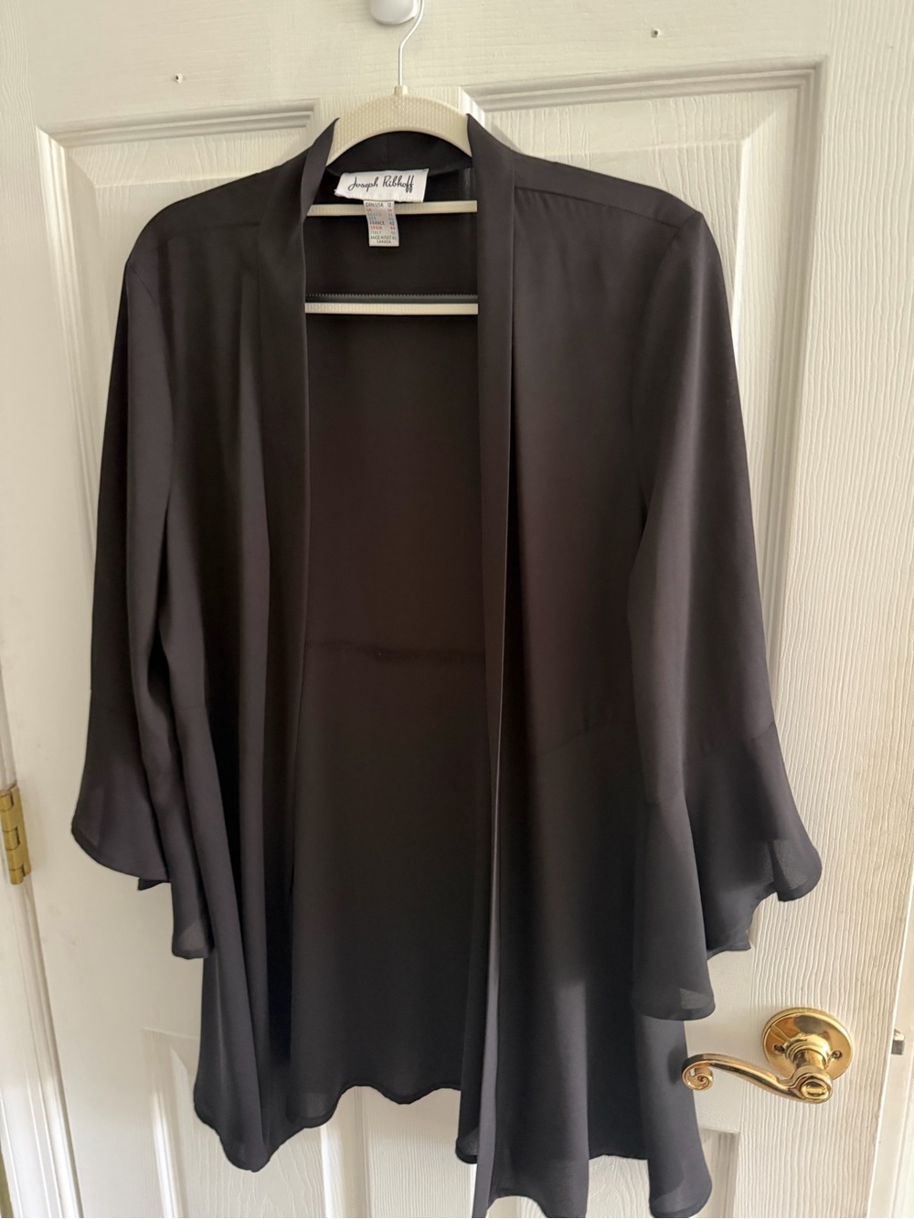 Joseph Ribkoff Sheer Black Duster - NWOT.